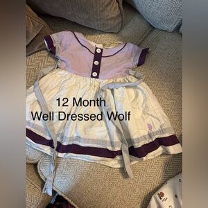 Well Dressed Wolf Lavender and Cream Dress